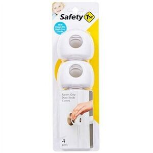 Safety 1st Parent Grip Door Knob Covers, White, One Size, 4 Count